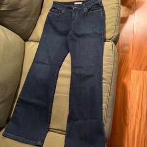 Women’s Levi’s 548 jeans with flared leg and slight stretch